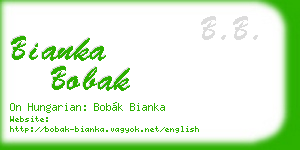 bianka bobak business card
