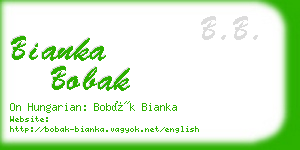 bianka bobak business card